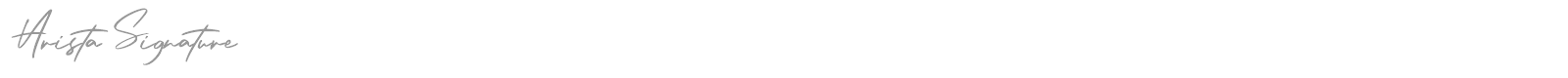 Arista Signature font preview